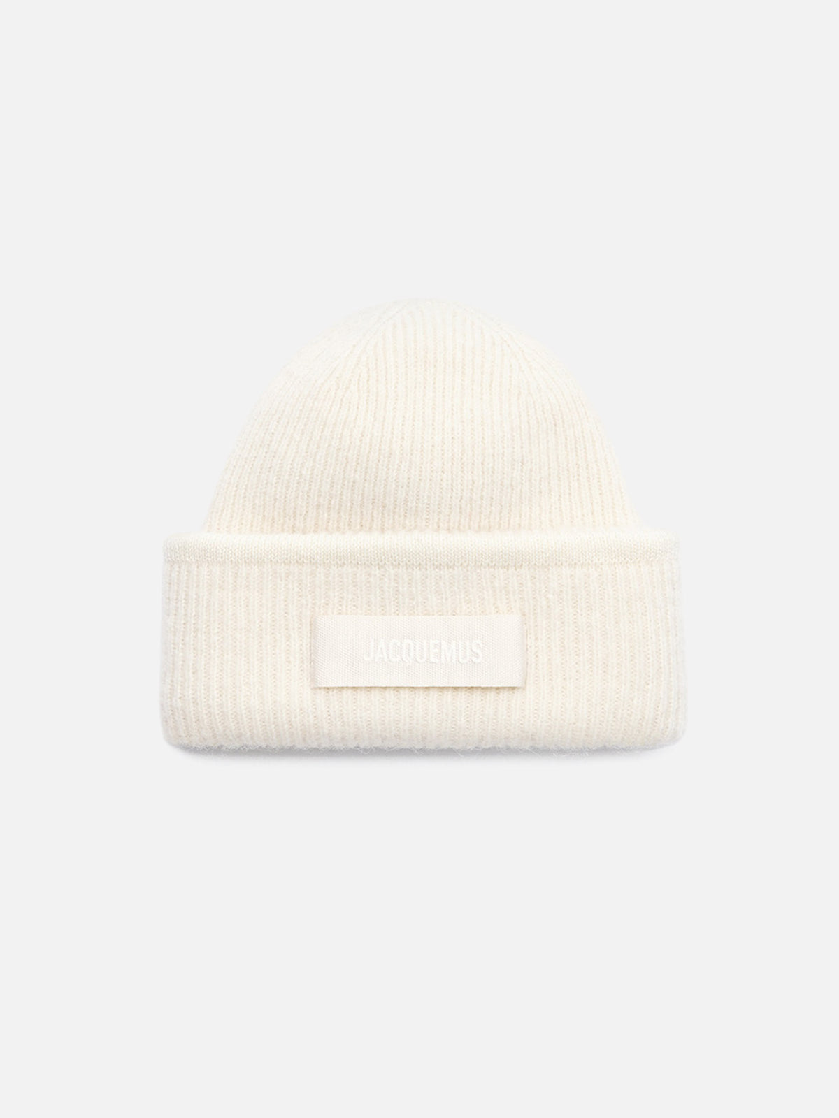 Jacquemus – Mütze Gros Grain mit Logo Off-White