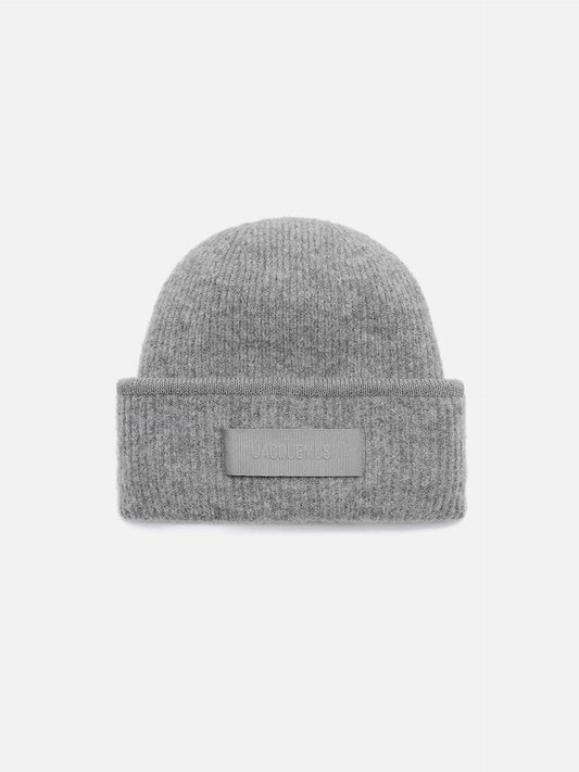 Jacquemus – Mütze Gros Grain mit Logo Grau - Grey