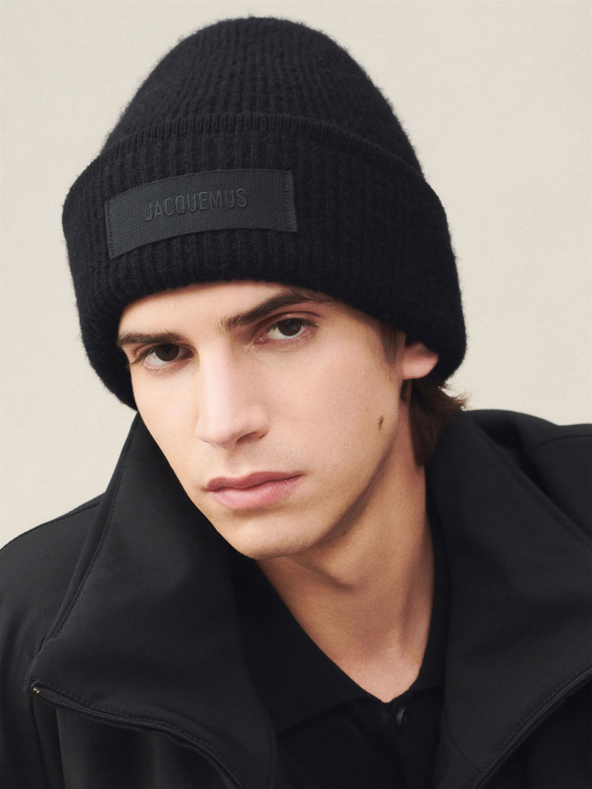 Jacquemus – Mütze Gros Grain mit Logo Schwarz - Black