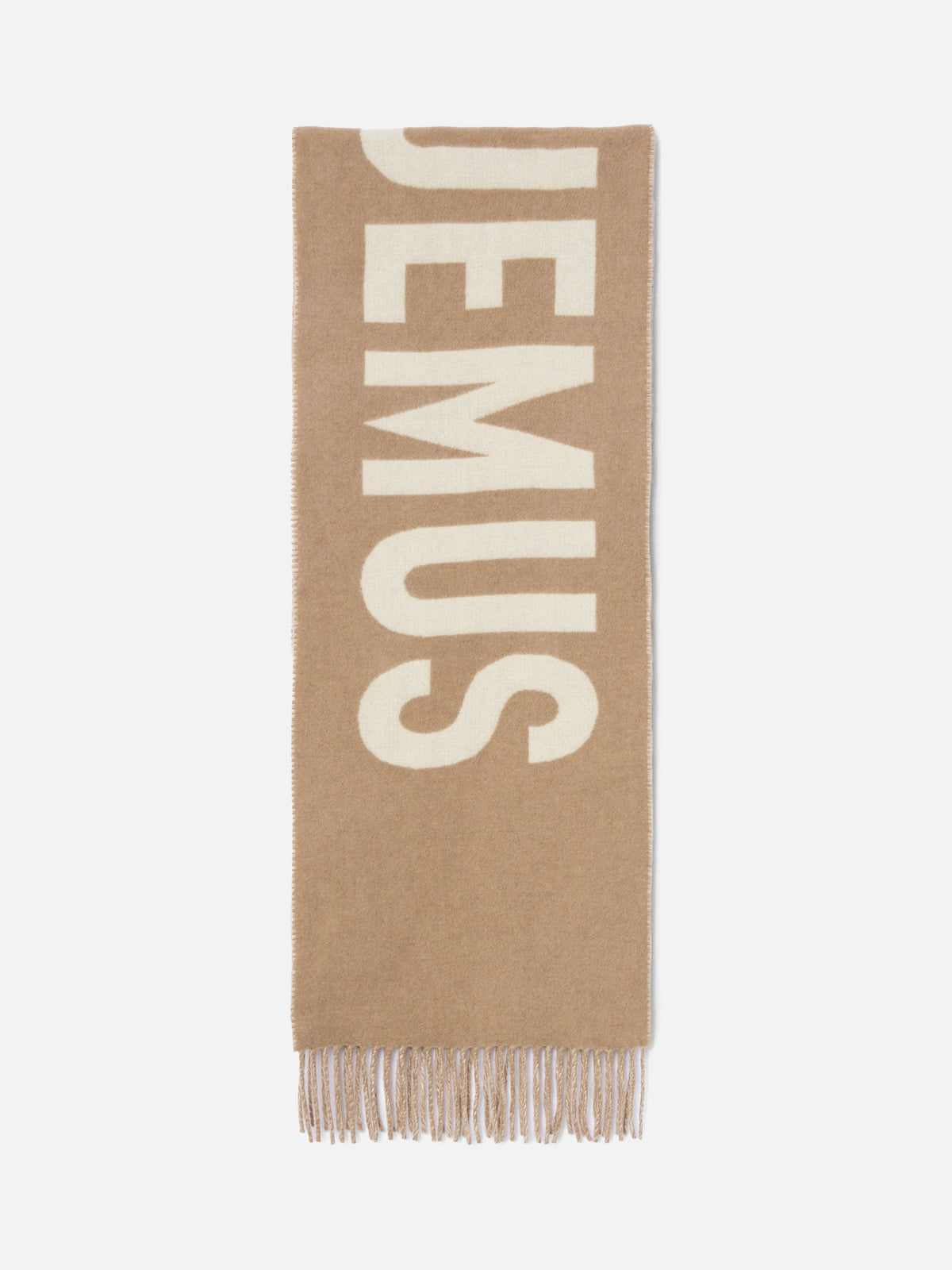 Jacquemus – Schal Jacquemus aus Wolle mit Logo Beige