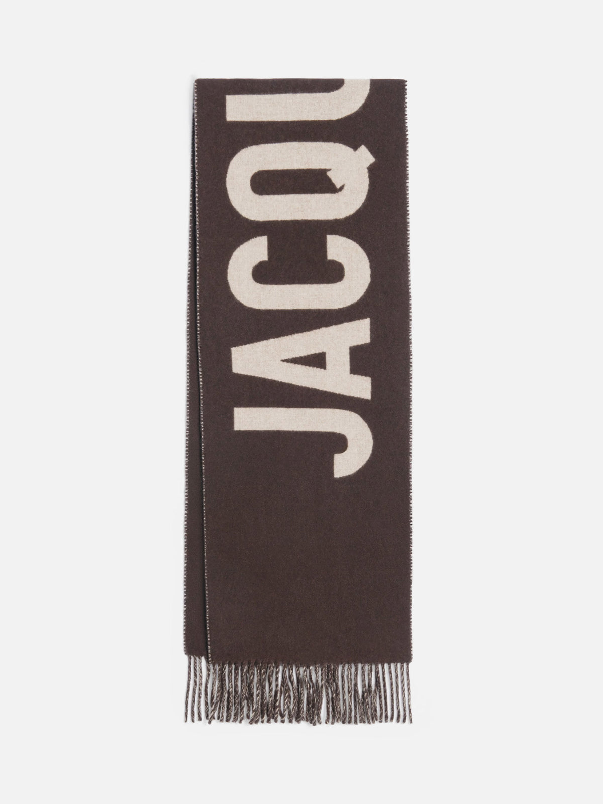 Jacquemus – Schal Jacquemus aus Wolle mit Logo Braun - Brown