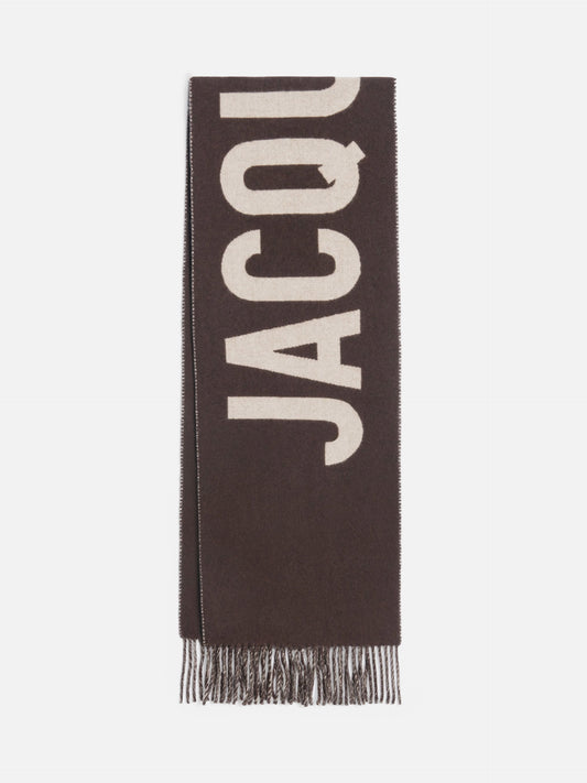 Jacquemus – Schal Jacquemus aus Wolle mit Logo Braun - Brown