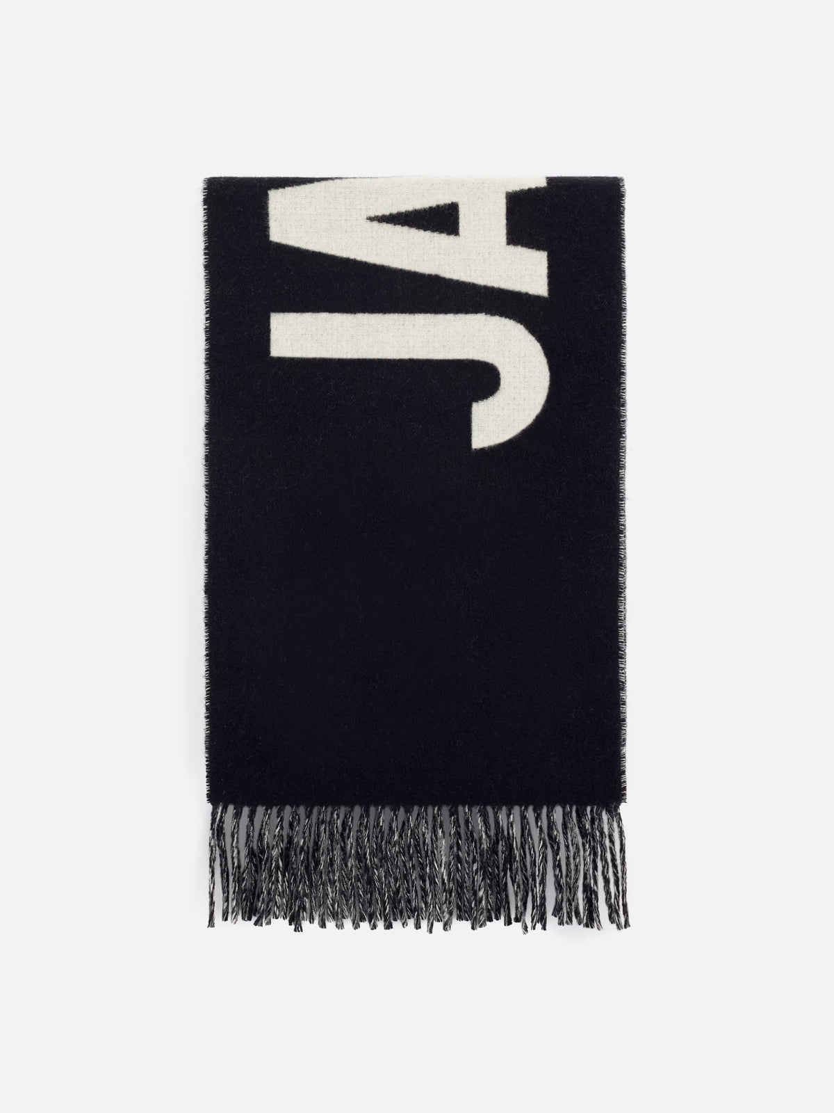 Jacquemus – Schal Jacquemus aus Wolle mit Logo Schwarz - Black