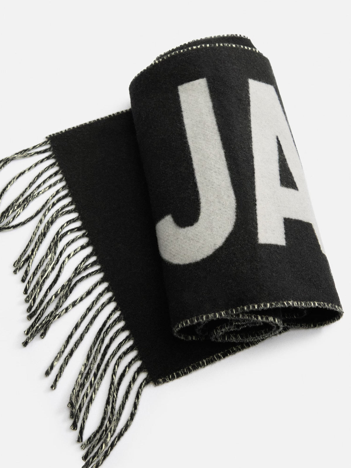 Jacquemus – Schal Jacquemus aus Wolle mit Logo Schwarz - Black