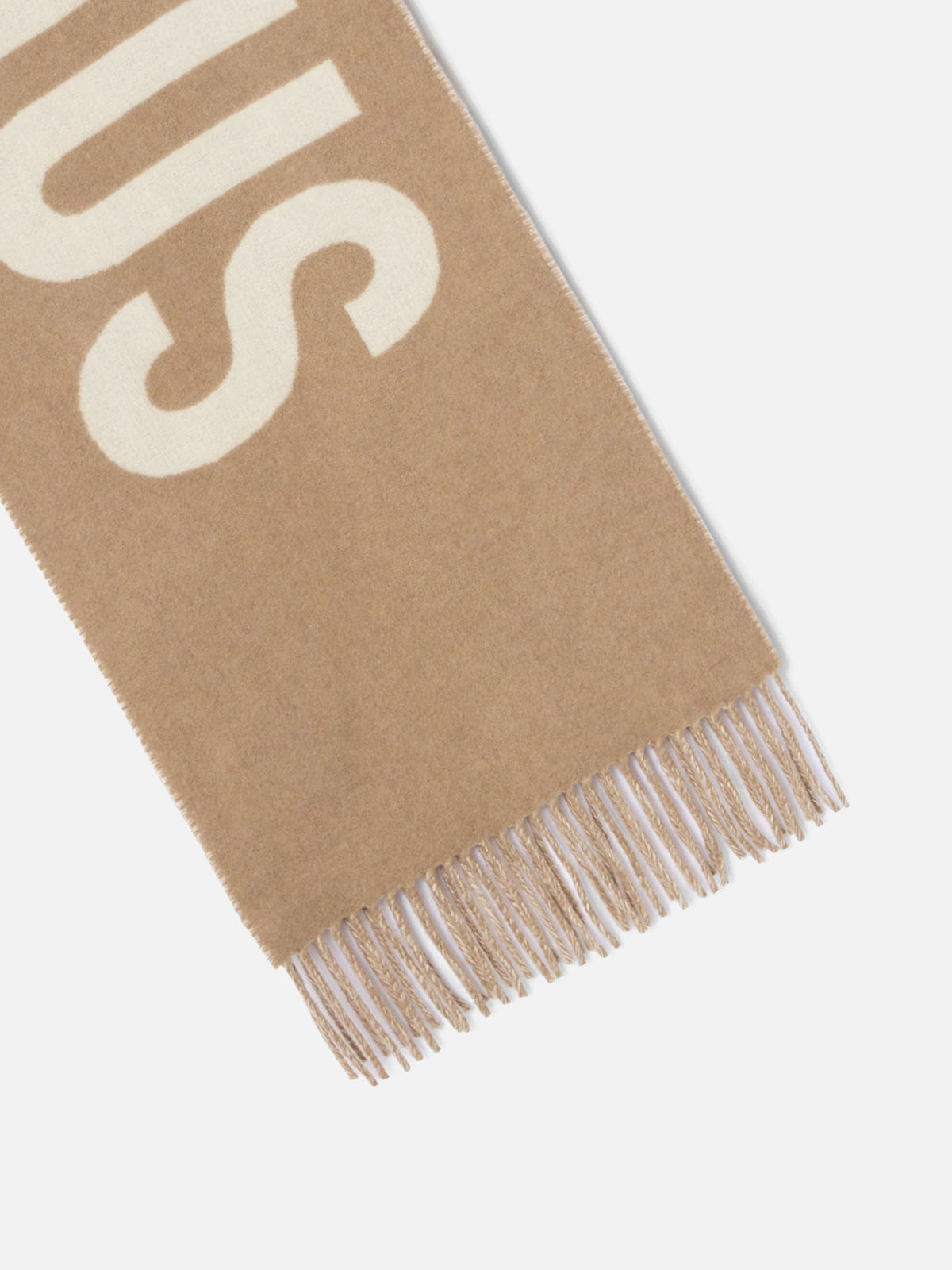 Jacquemus – Schal Jacquemus aus Wolle mit Logo Beige