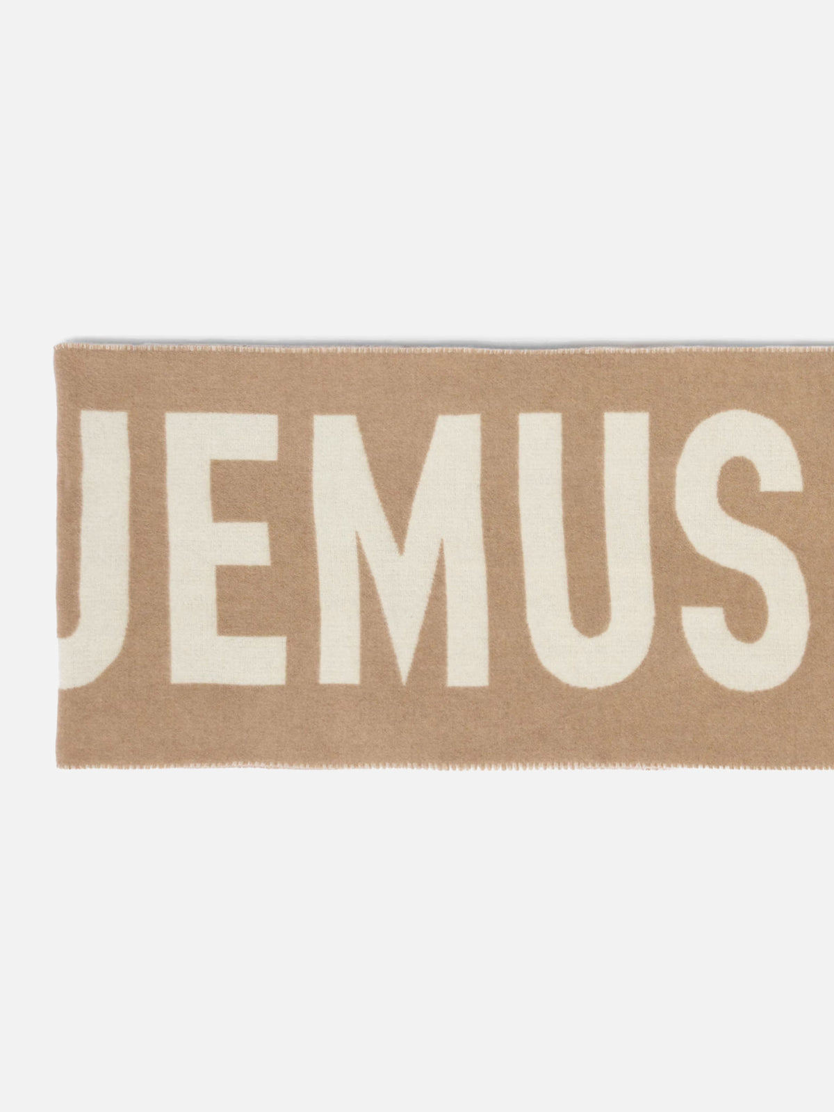 Jacquemus – Schal Jacquemus aus Wolle mit Logo Beige