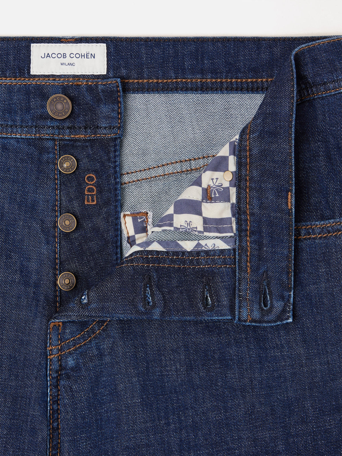 Jacob cohen Straight-Jeans Edo Rinse für Herren Dunkelblau