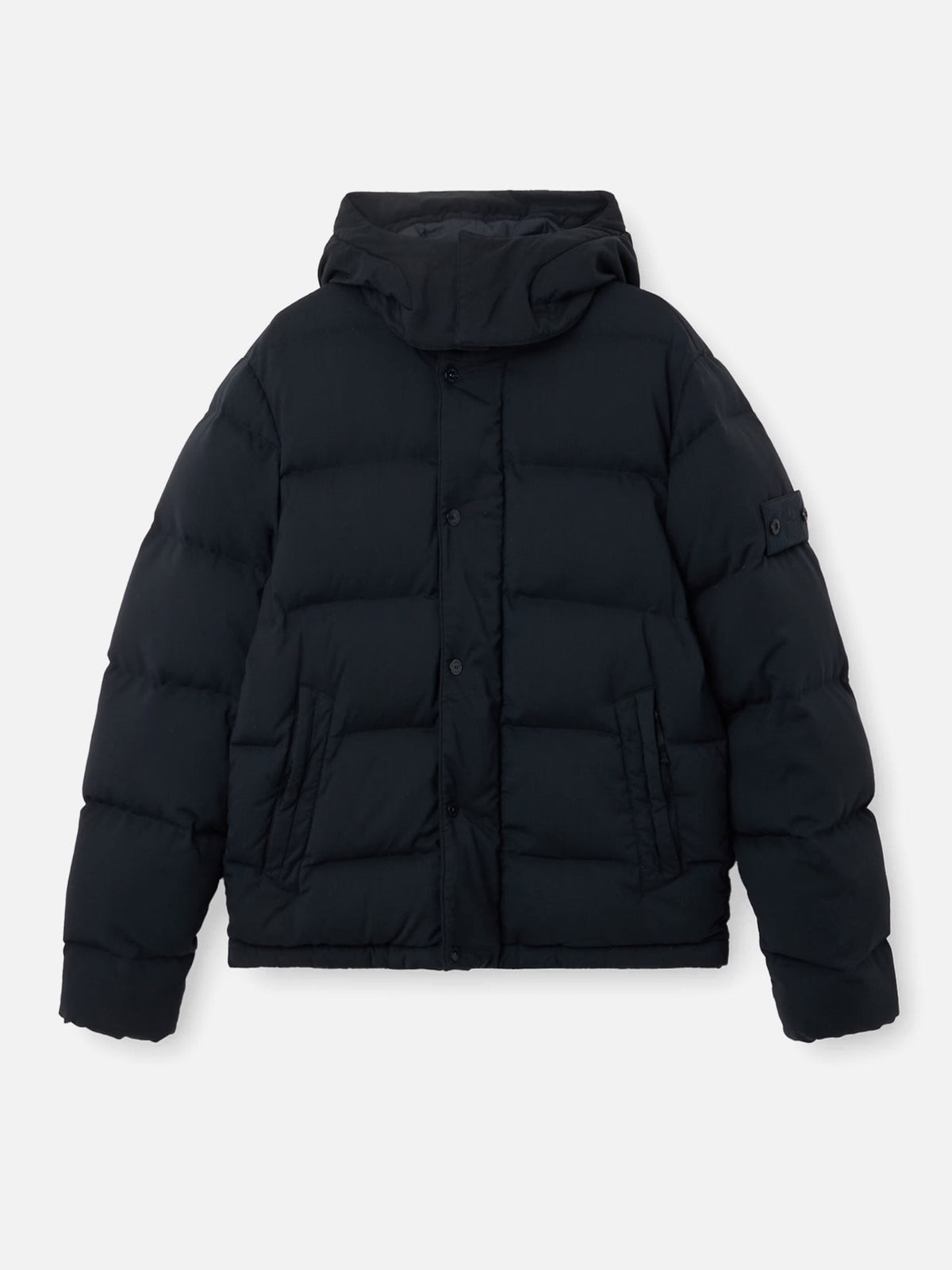 Stone island Daunenjacke Ghost aus Woll-Ripstop für Herren Navyblau