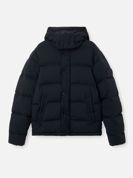 Stone island Daunenjacke Ghost aus Woll-Ripstop für Herren Navyblau