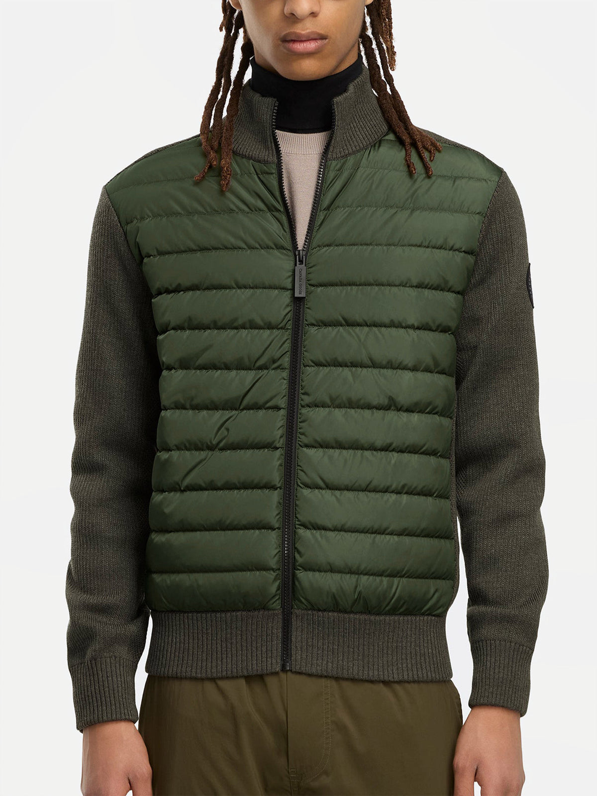 Canada goose Strickjacke HyBridge Black Disc für Herren Moosgrün