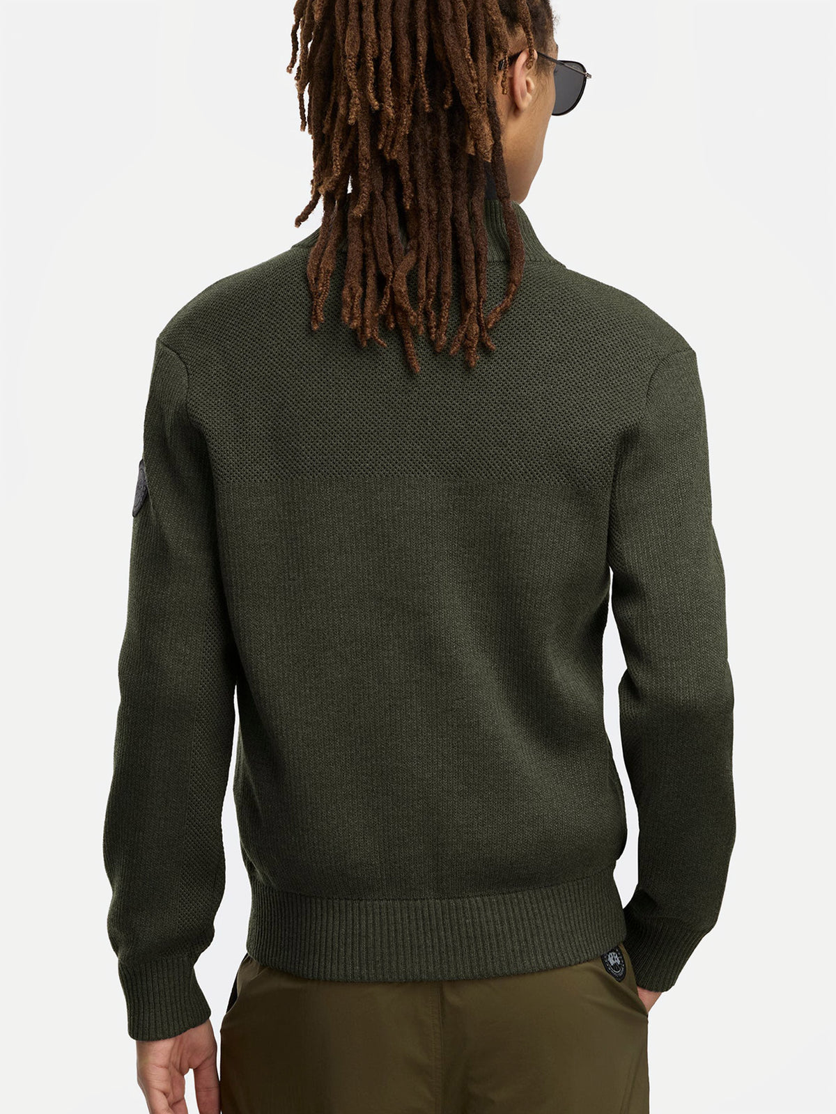 Canada goose Strickjacke HyBridge Black Disc für Herren Moosgrün