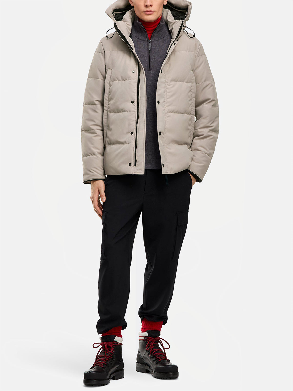 Canada goose Parka Wyndham Black Disc für Herren Steingrau