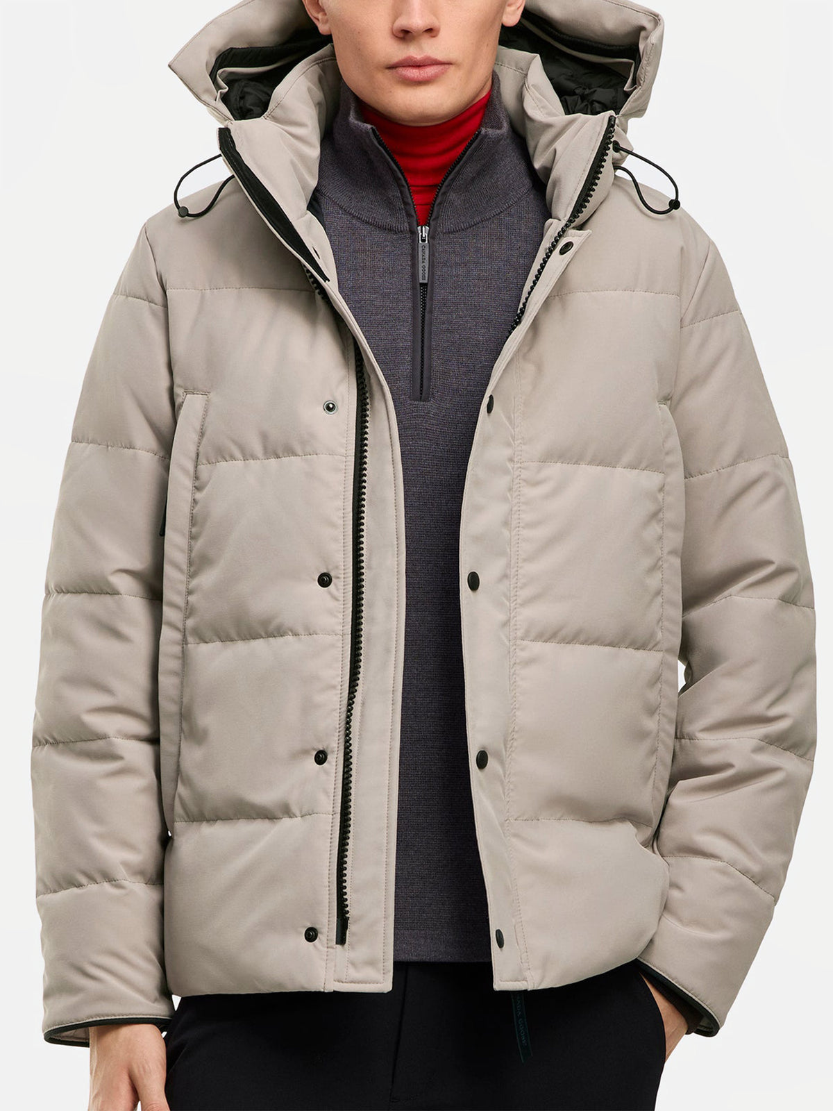 Canada goose Parka Wyndham Black Disc für Herren Steingrau