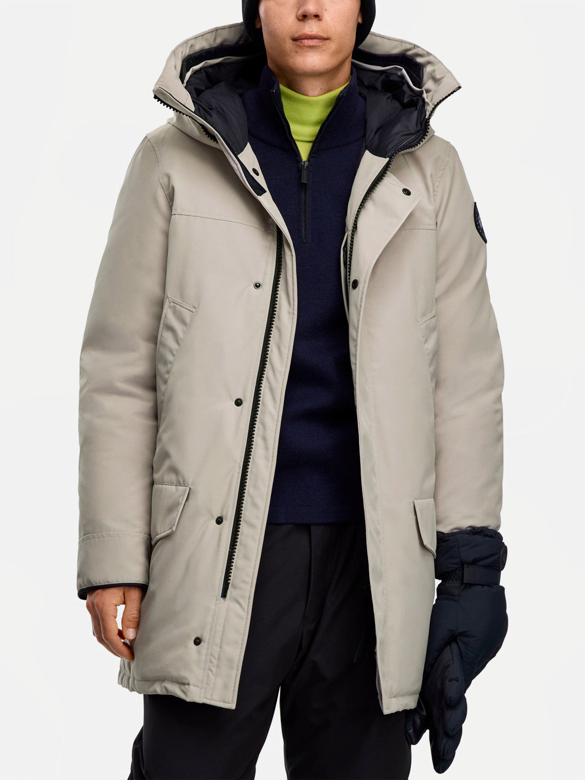 Canada Goose – Parka Langford Black Disc für Herren Steingrau - Stone Grey