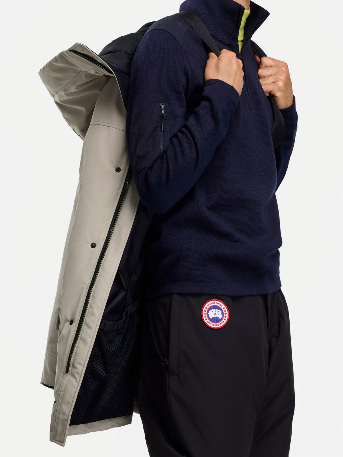 Canada Goose – Parka Langford Black Disc für Herren Steingrau - Stone Grey