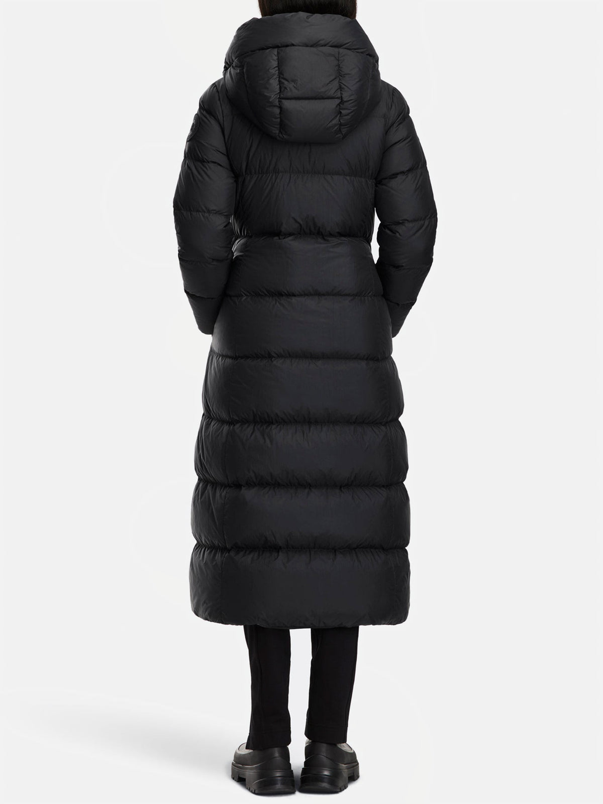 Canada goose Langer Daunenmantel Mystique für Damen Schwarz