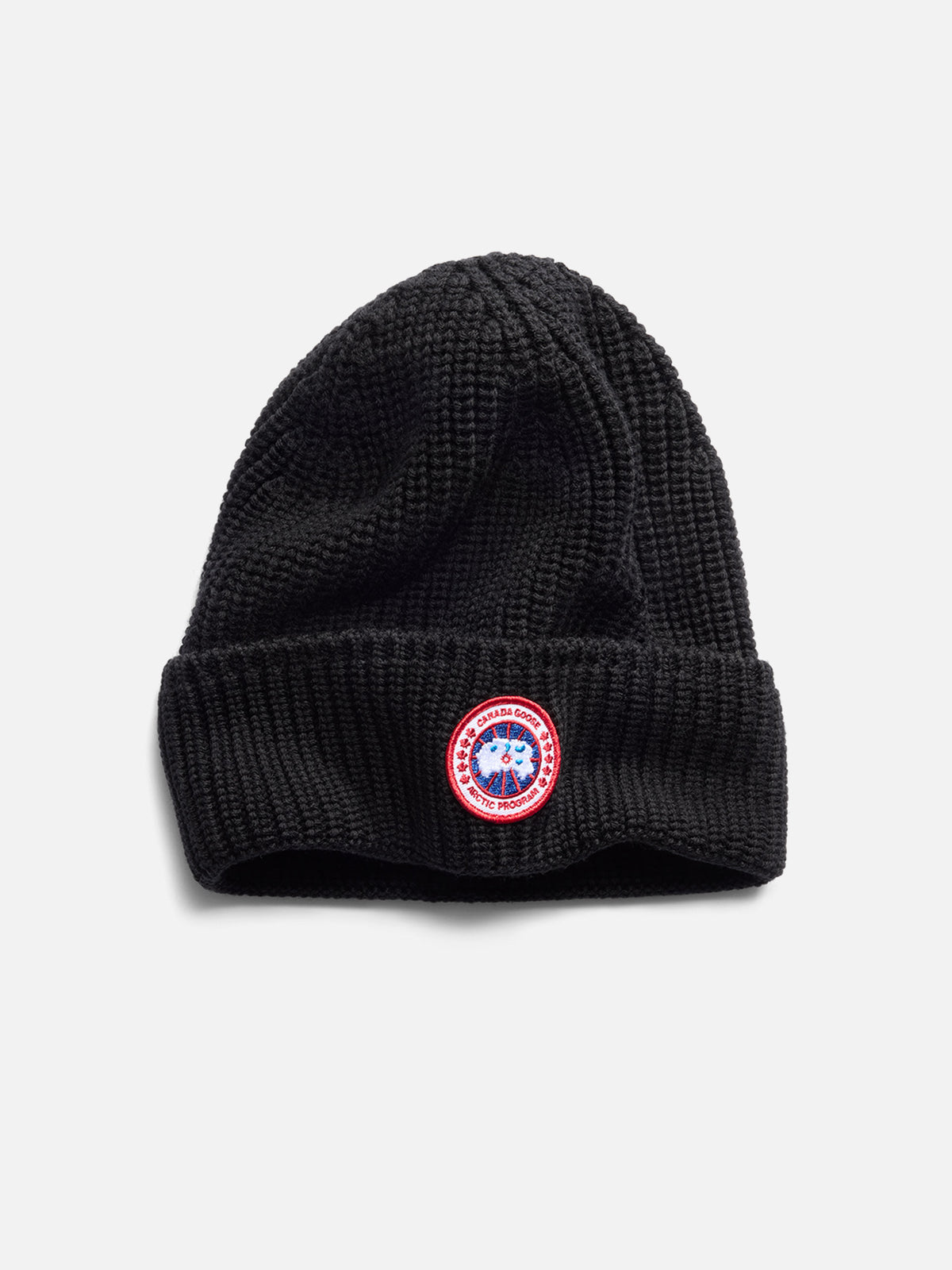 Canada Goose – Mütze Rib Toque aus Merinowolle Schwarz - Black