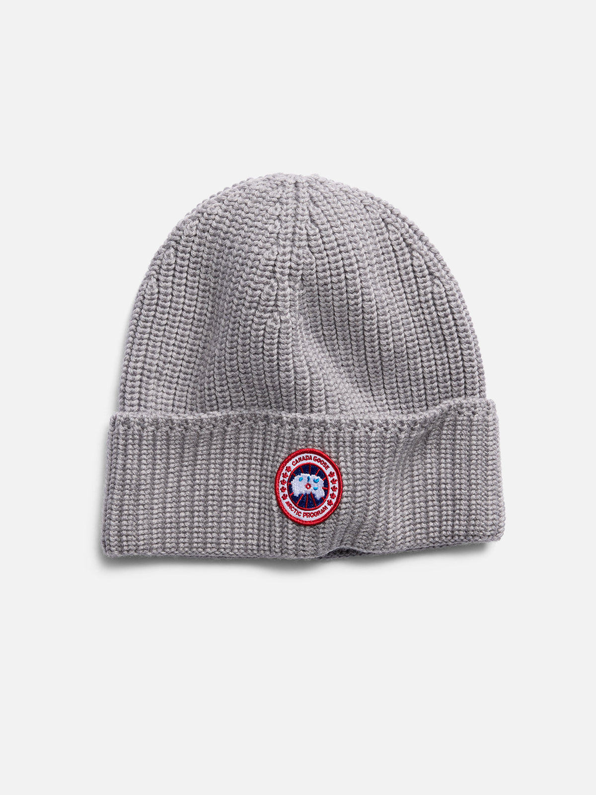 Canada Goose – Mütze Rib Toque aus Merinowolle Hellgrau - Light Grey