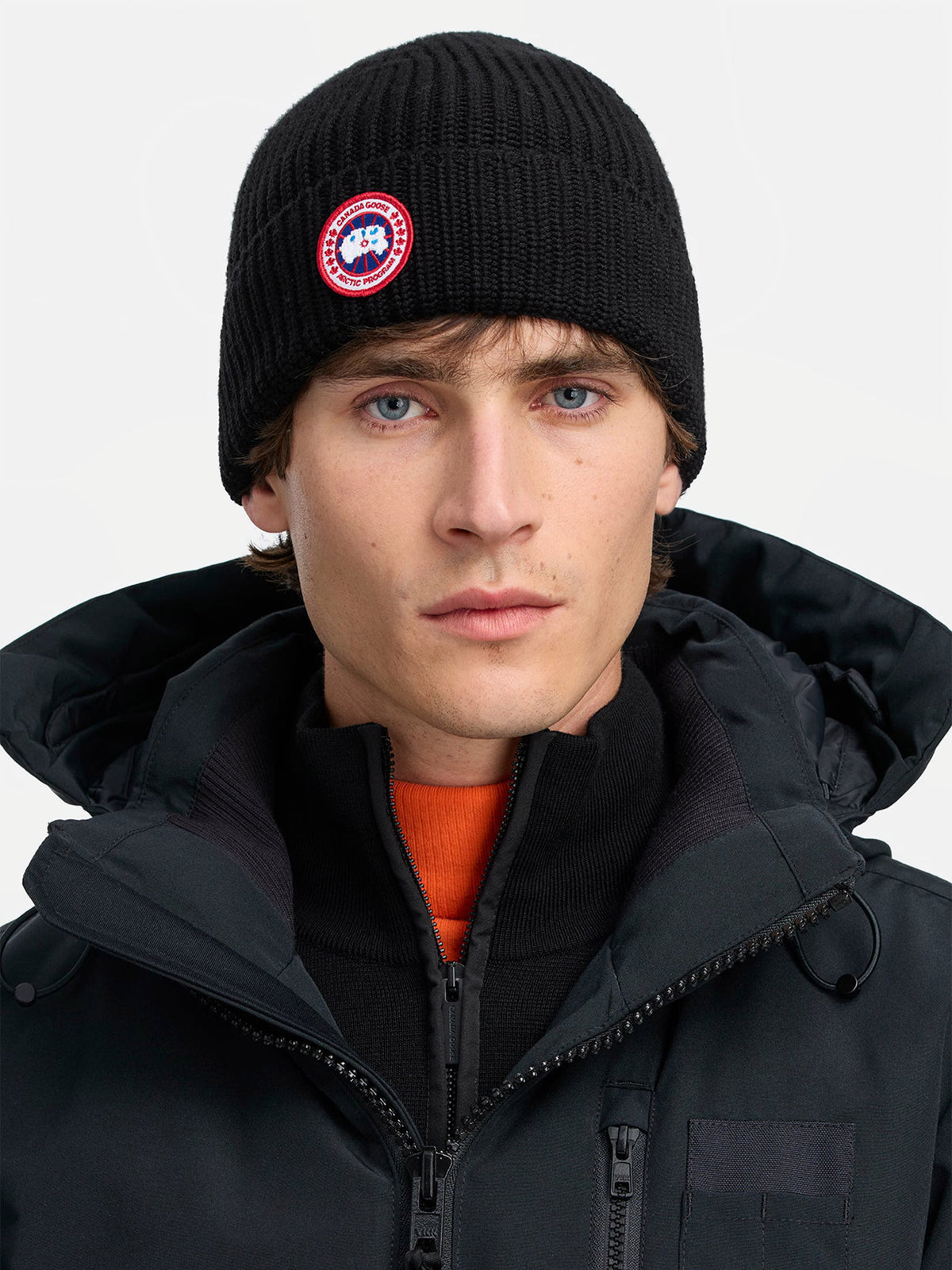 Canada Goose – Mütze Rib Toque aus Merinowolle Schwarz - Black
