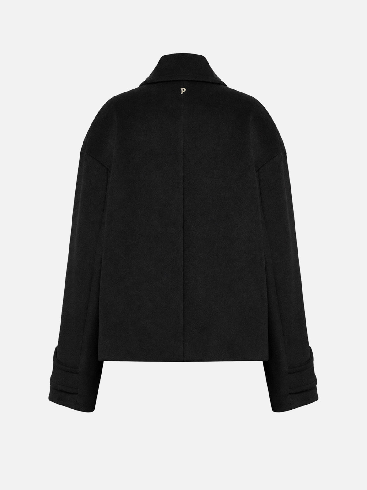 Dondup Oversized-Peacoat aus Wollmix für Damen Schwarz