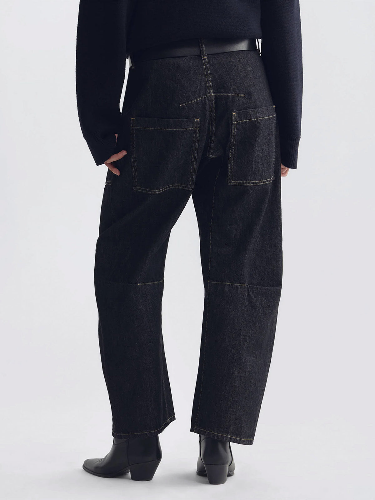 Nili lotan Barrel-Leg Jeans Shon für Damen Dunkelblau
