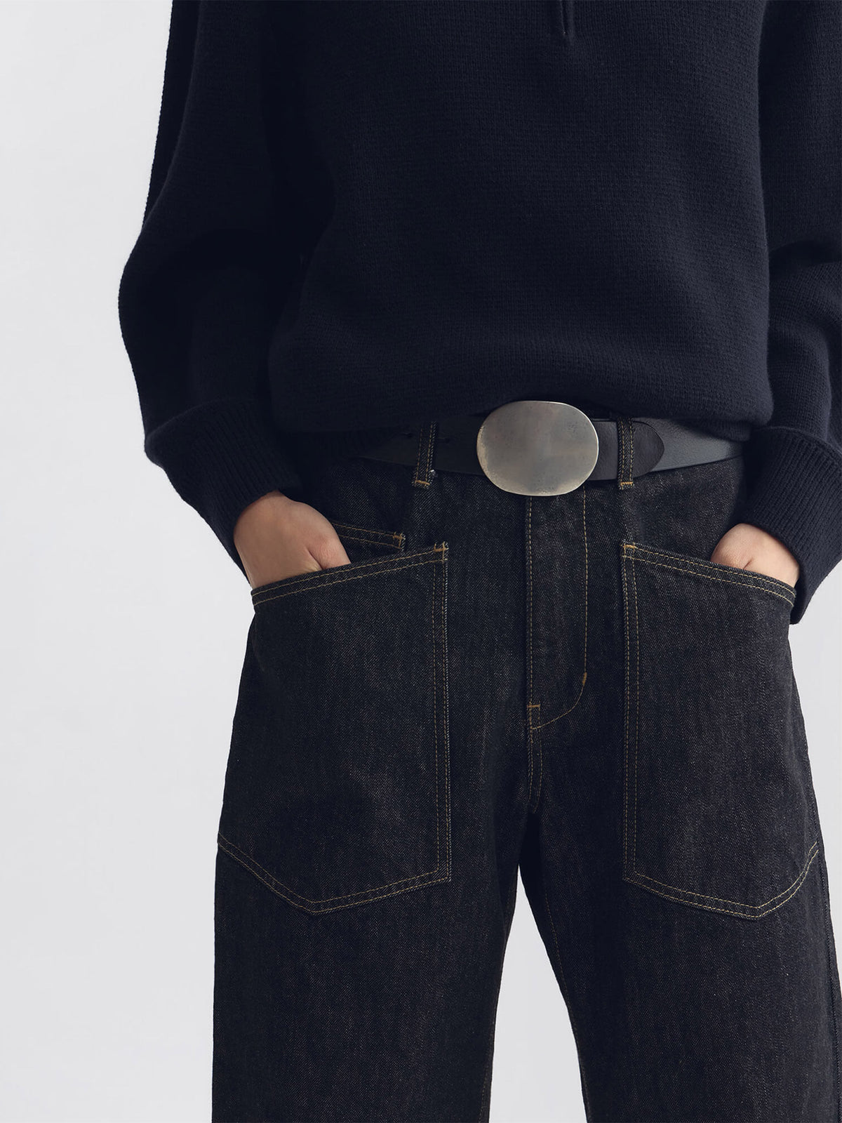 Nili lotan Barrel-Leg Jeans Shon für Damen Dunkelblau