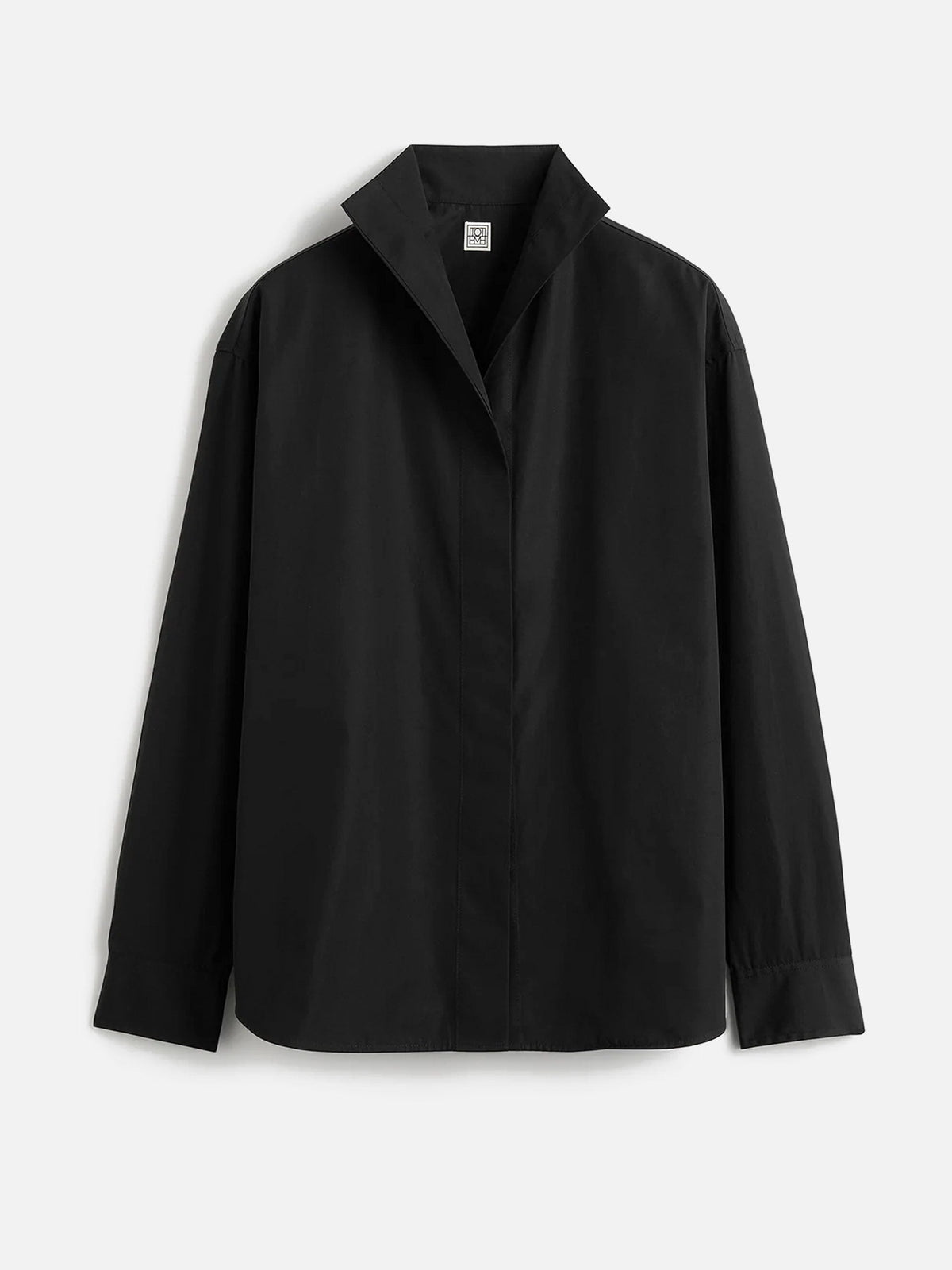 Toteme Hemdbluse Sharp Poplin für Damen Schwarz