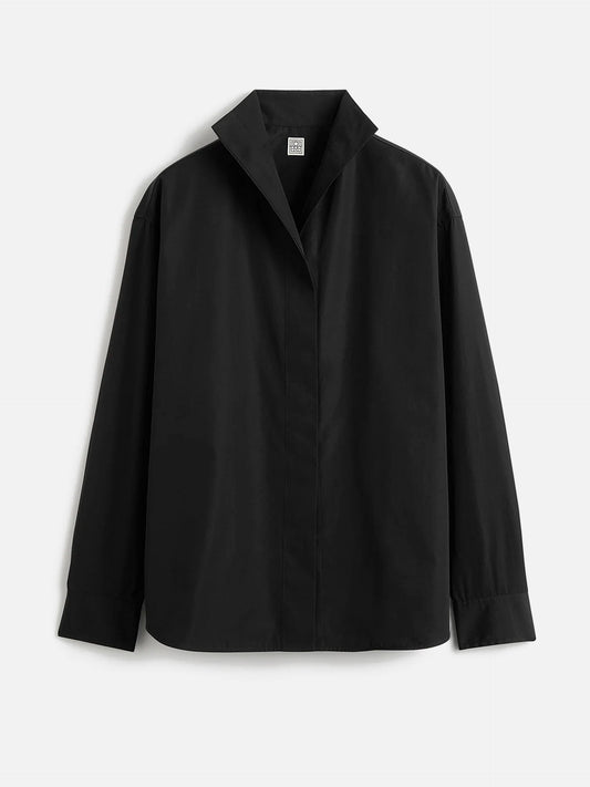 Toteme Hemdbluse Sharp Poplin für Damen Schwarz
