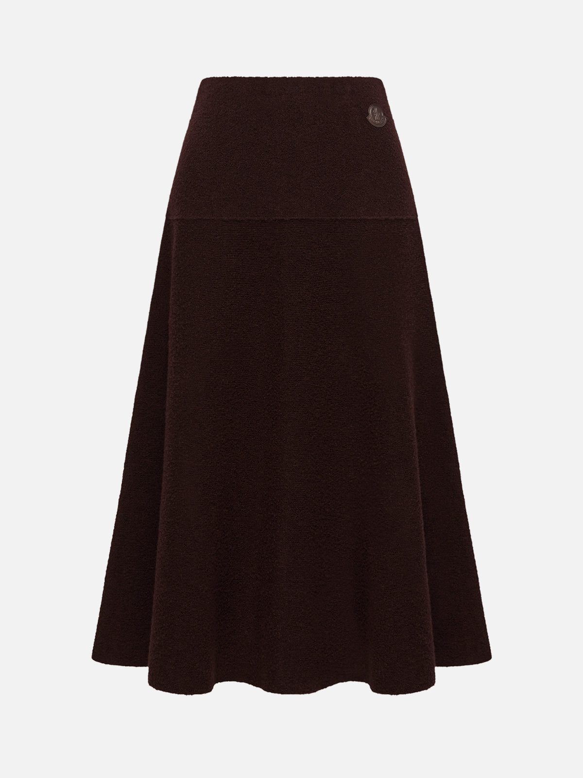 Moncler Midi-Rock aus Bouclé-Strick für Damen Rostbraun