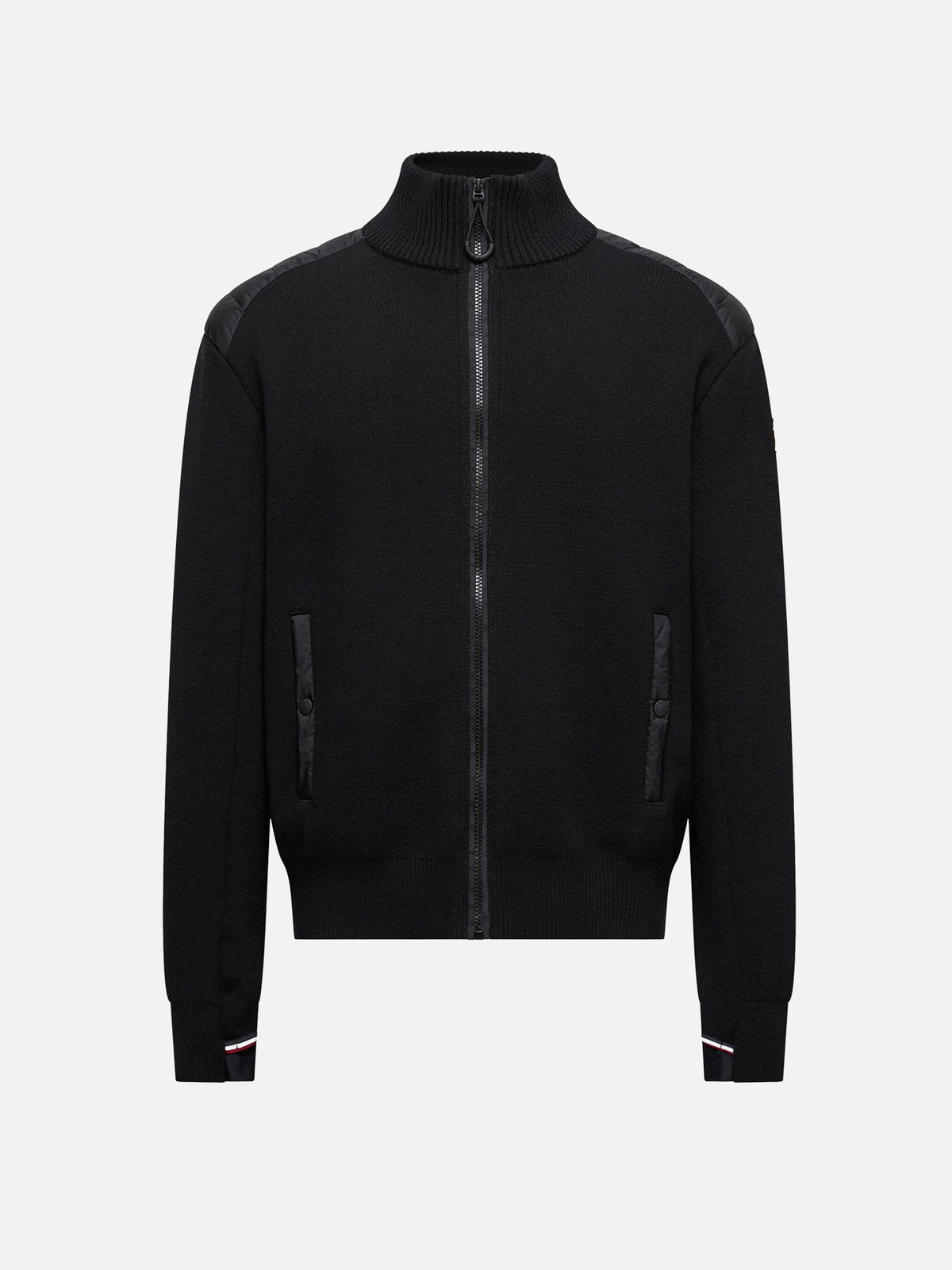 Moncler grenoble Gepolsterte Strickjacke für Herren Schwarz