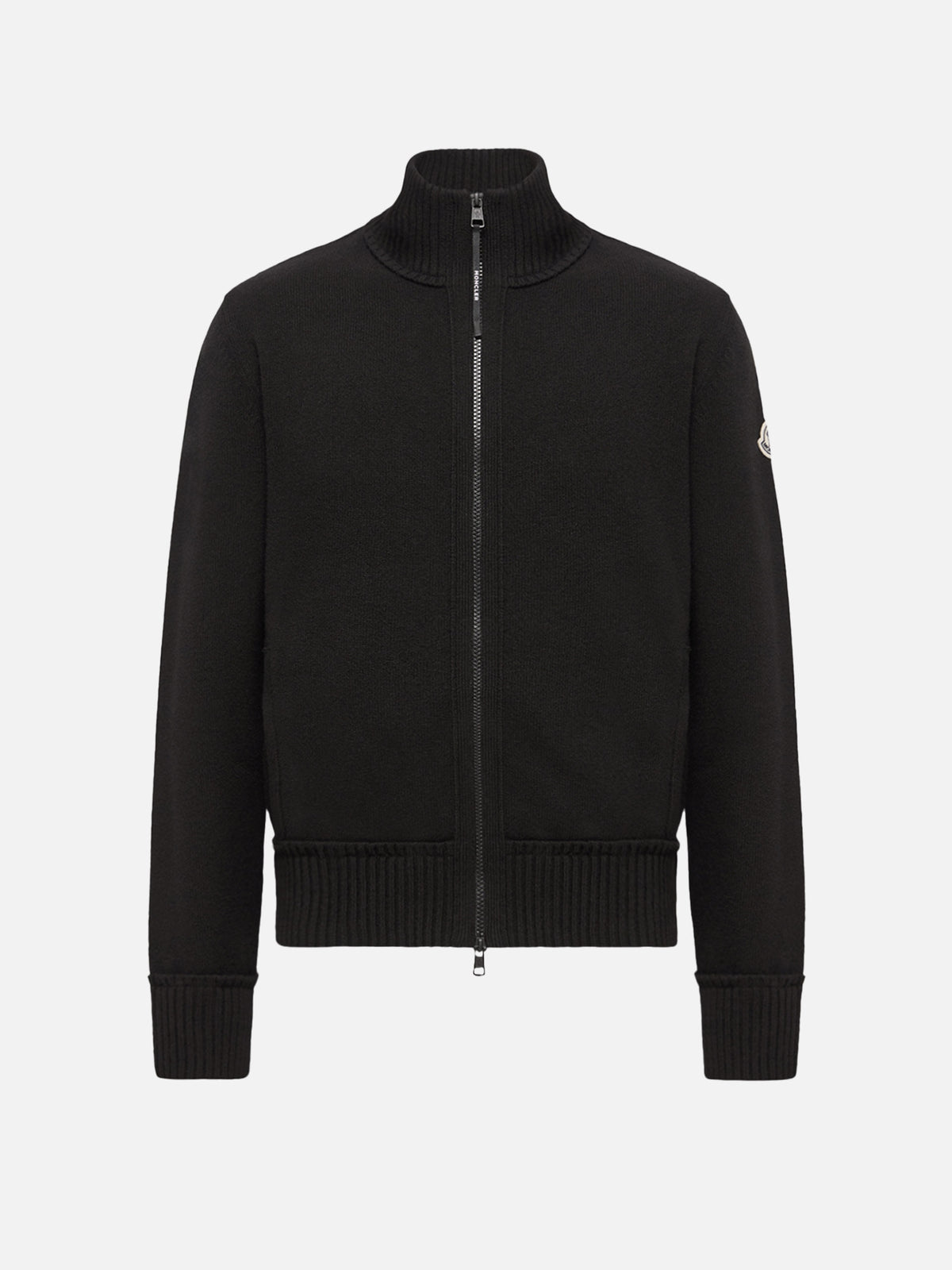 Moncler Strickjacke aus Kaschmir und Wolle für Herren Schwarz