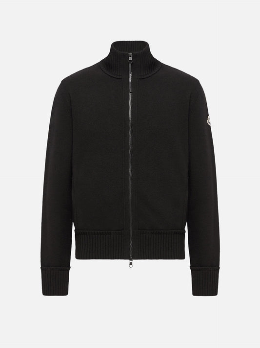 Moncler Strickjacke aus Kaschmir und Wolle für Herren Schwarz