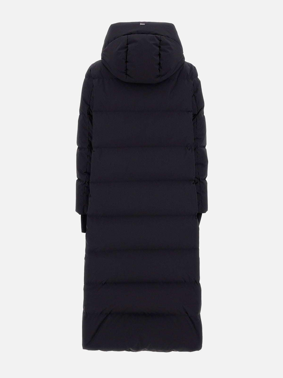 Herno Langer Daunenmantel mit Kapuze für Damen Schwarz