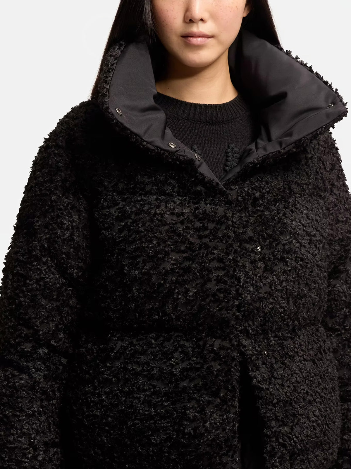 Moncler Daunenjacke Sittelles aus Fil-Coupé für Damen Schwarz