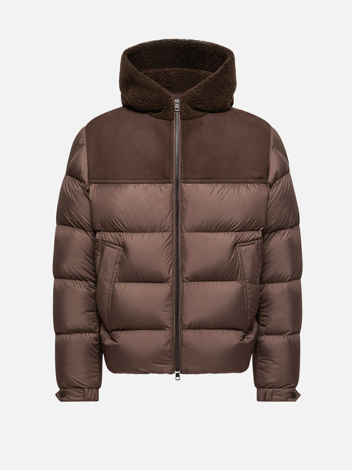 Moncler Shearling-Daunenjacke Jalmar für Herren Braun