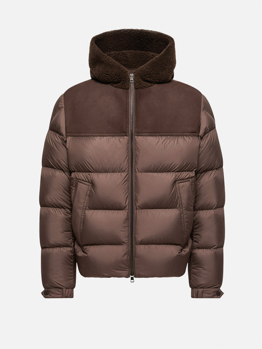 Moncler Shearling-Daunenjacke Jalmar für Herren Braun