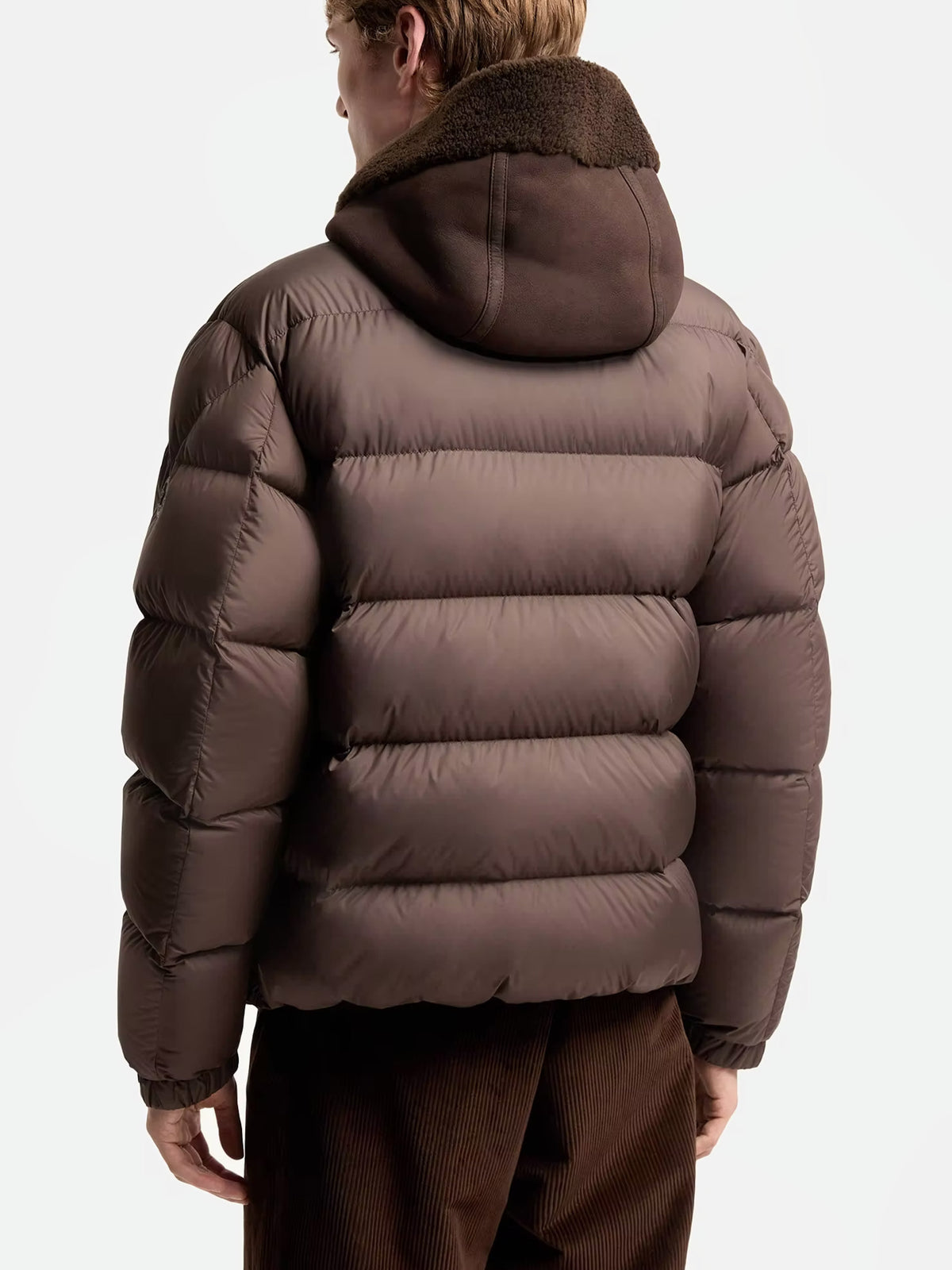 Moncler Shearling-Daunenjacke Jalmar für Herren Braun