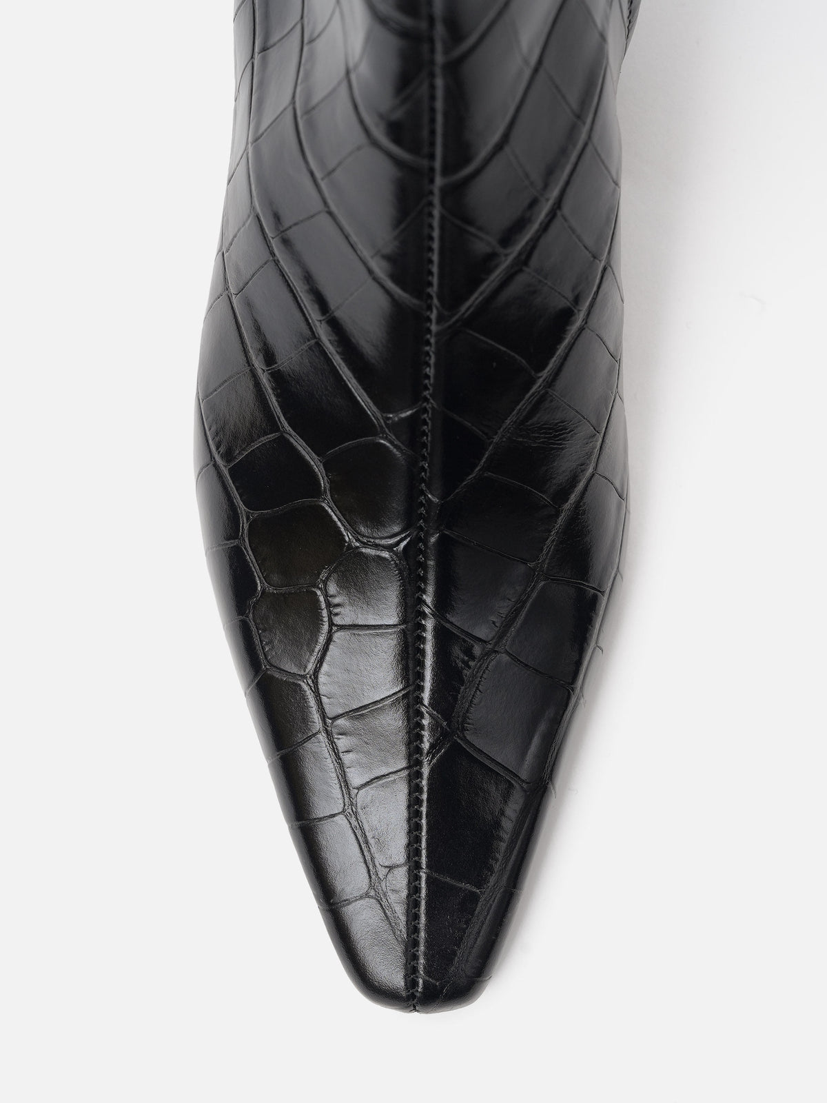 Toteme Stiefeletten mit Krokodilprägung für Damen Schwarz