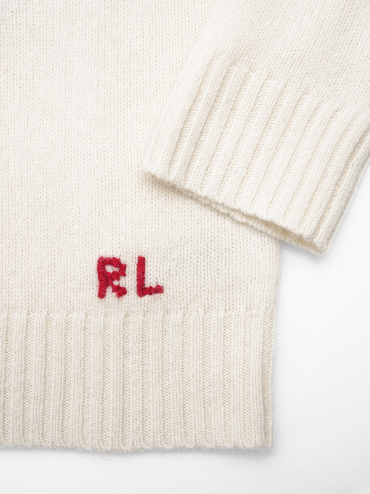 Polo ralph lauren Woll-Kaschmir-Pullover mit Polo Bears Cremeweiß