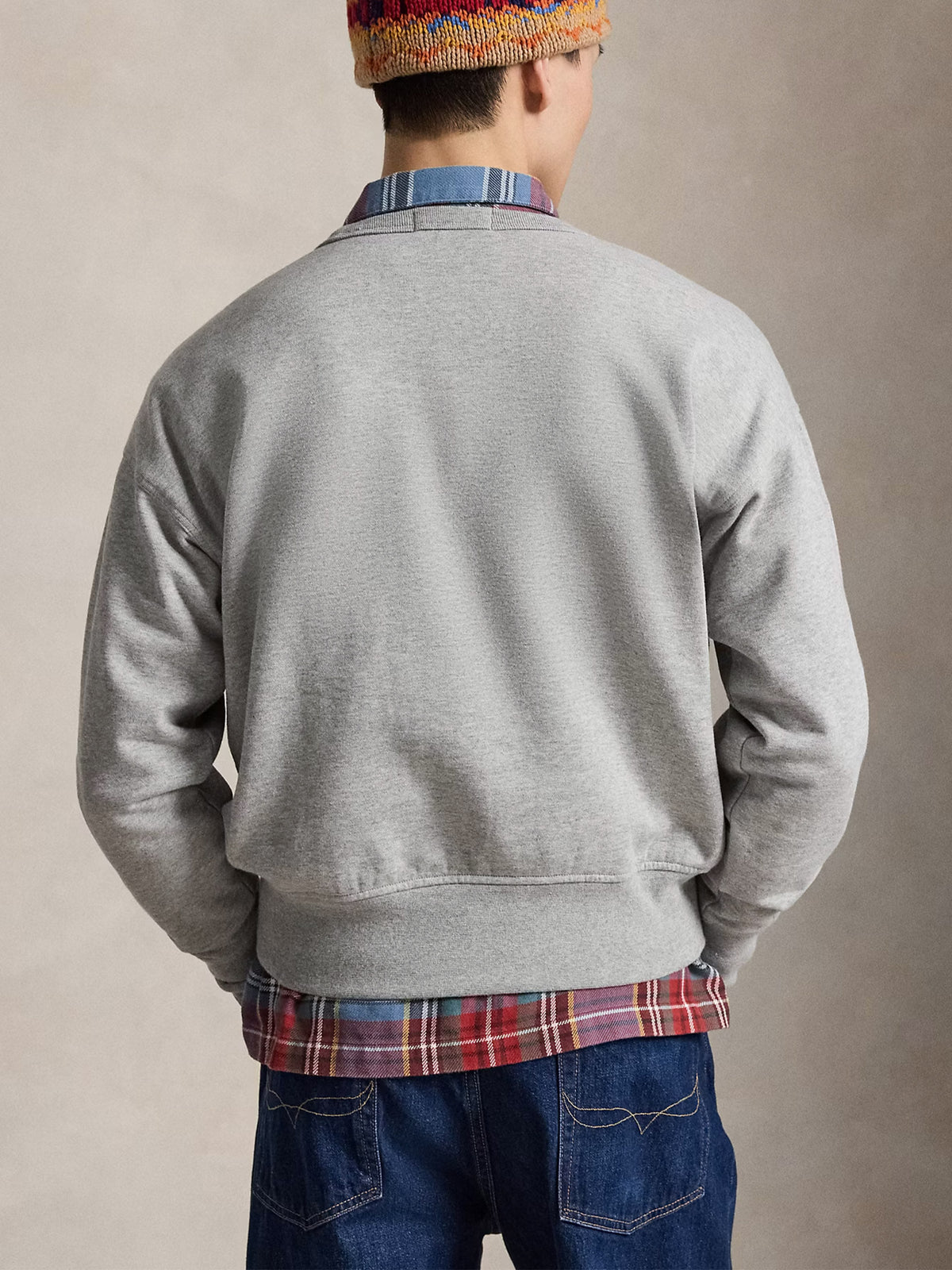 Polo ralph lauren Sweatshirt aus Baumwollfleece mit Polo Bear Hellgrau