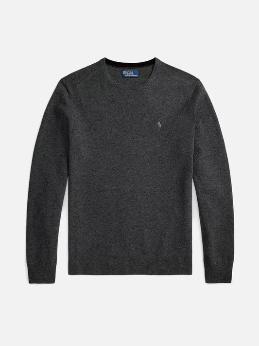 Polo ralph lauren Rundhalspullover aus Wolle für Herren Dunkelgrau - Dark Grey