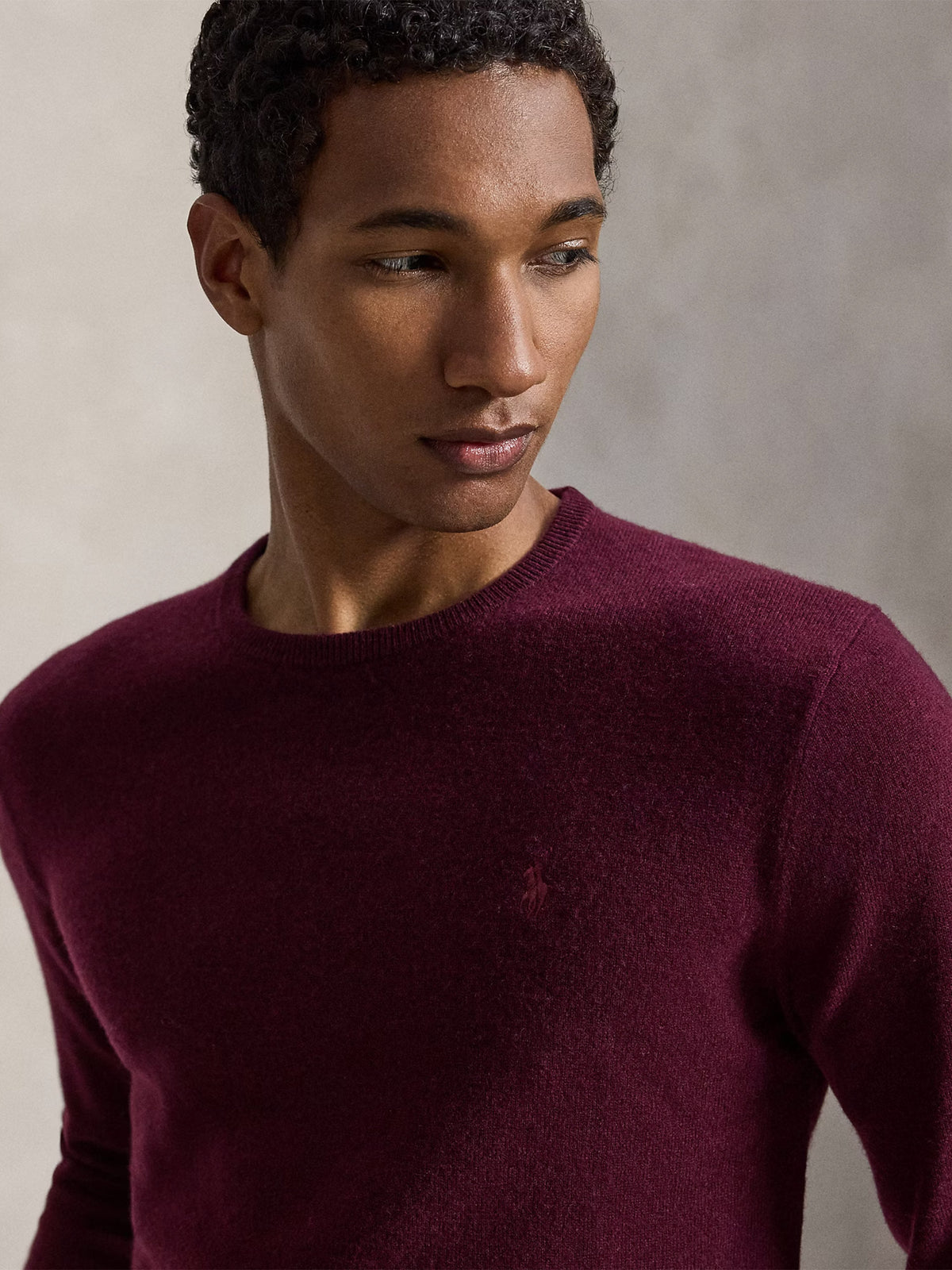 Polo ralph lauren Rundhalspullover aus Wolle für Herren Dunkelrot - Dark Red