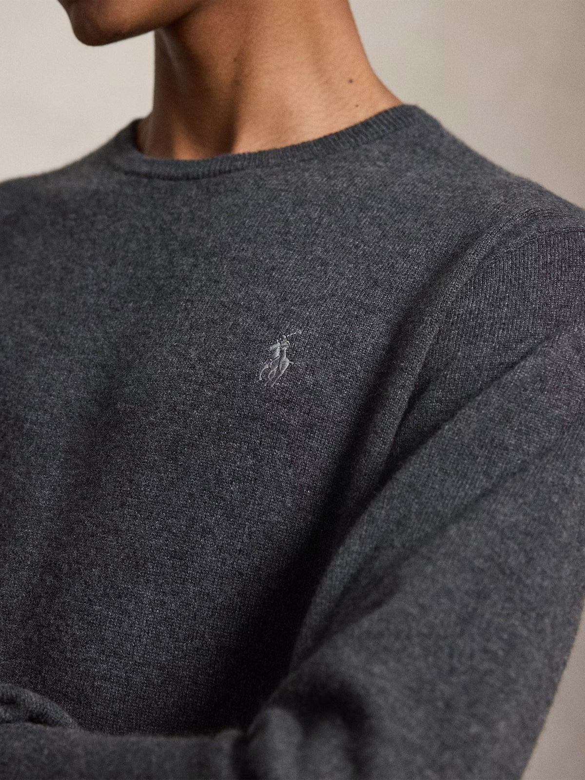 Polo ralph lauren Rundhalspullover aus Wolle für Herren Dunkelgrau - Dark Grey