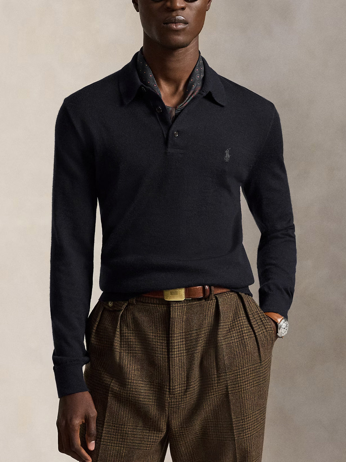 Polo ralph lauren Polo-Pullover aus Wolle für Herren Schwarz