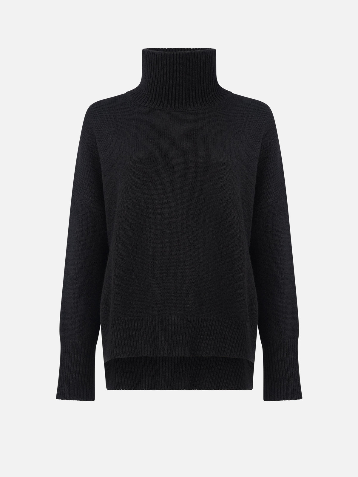 Lisa Yang – Kaschmir-Pullover Heidi mit Stehkragen für Damen Schwarz - Black
