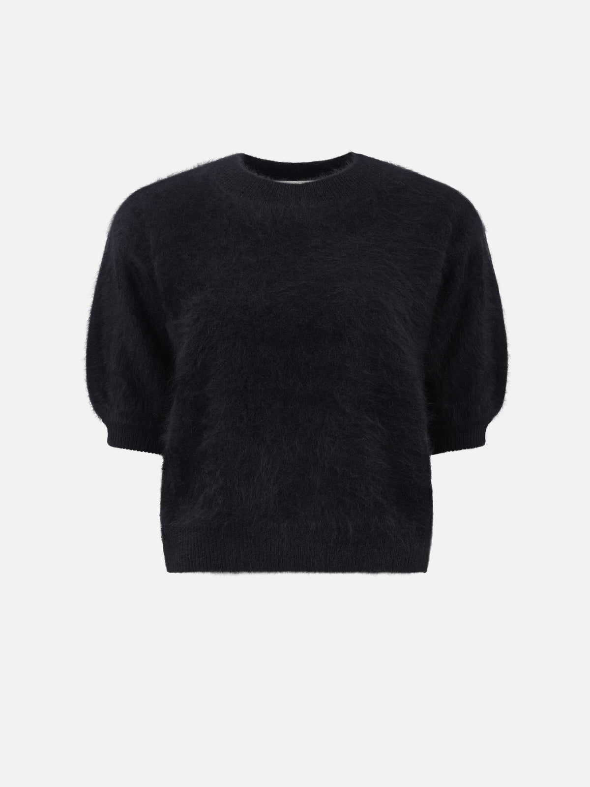 Lisa Yang – Kurzarm-Pullover Juniper aus Kaschmir für Damen Schwarz - Black