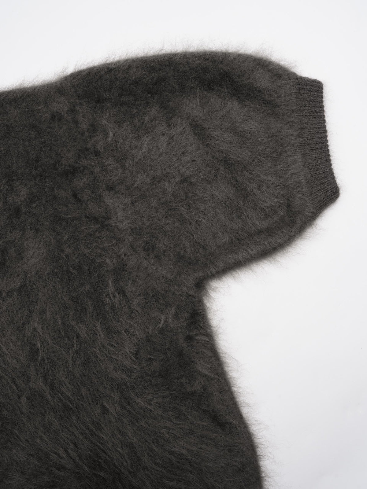 Lisa Yang – Kurzarm-Pullover Juniper aus Kaschmir für Damen Dunkelgrau - Dark Grey