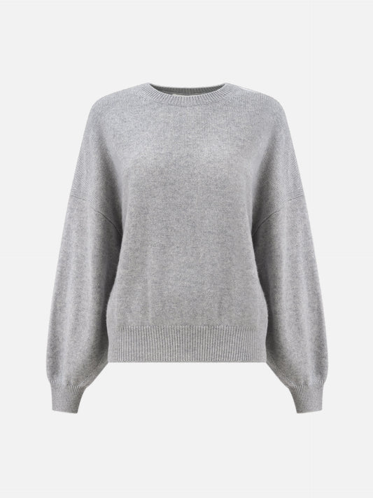 Lisa Yang – Pullover Veira aus Kaschmir für Damen Hellgrau - Light Grey