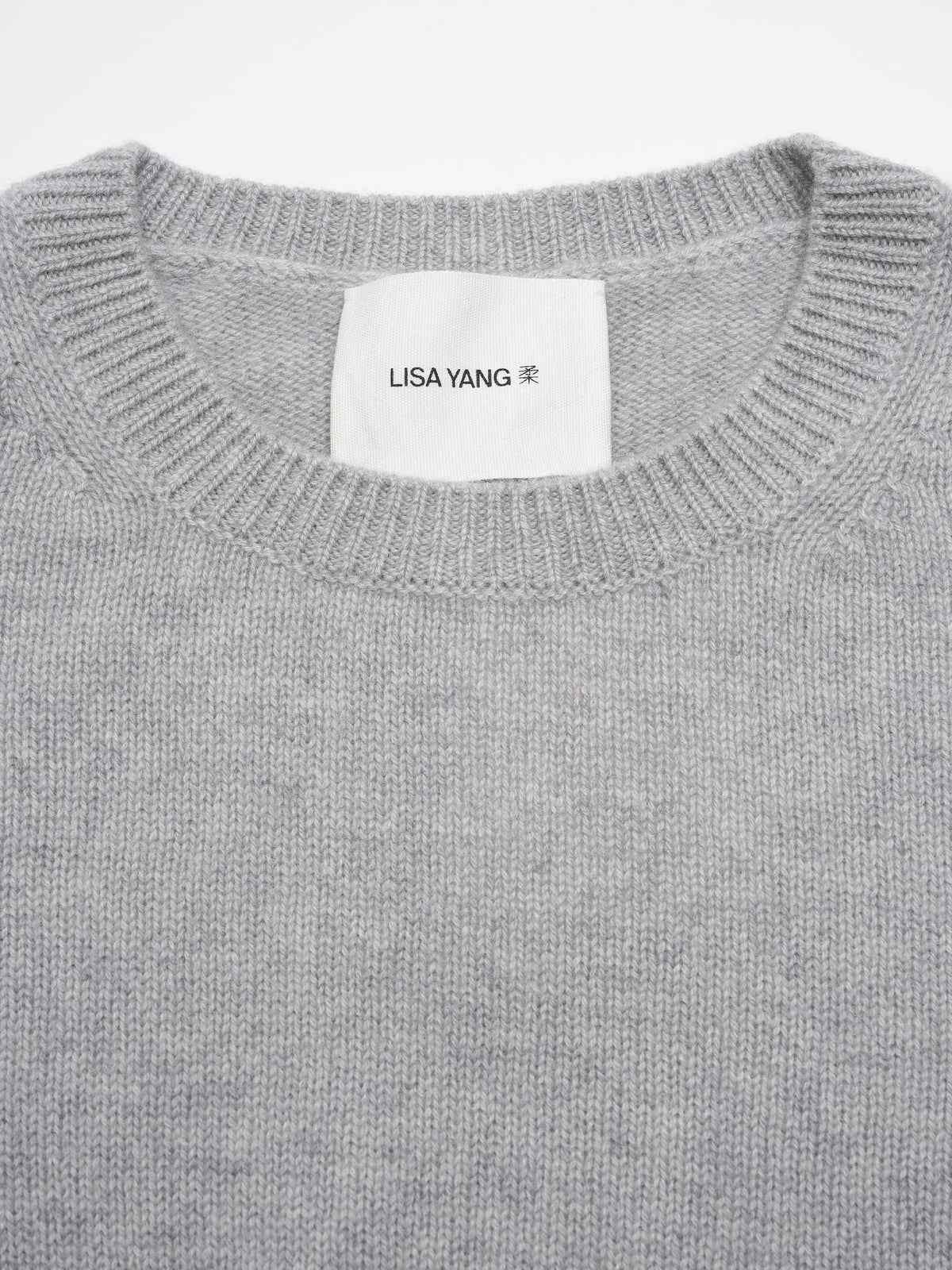 Lisa Yang – Pullover Veira aus Kaschmir für Damen Hellgrau - Light Grey