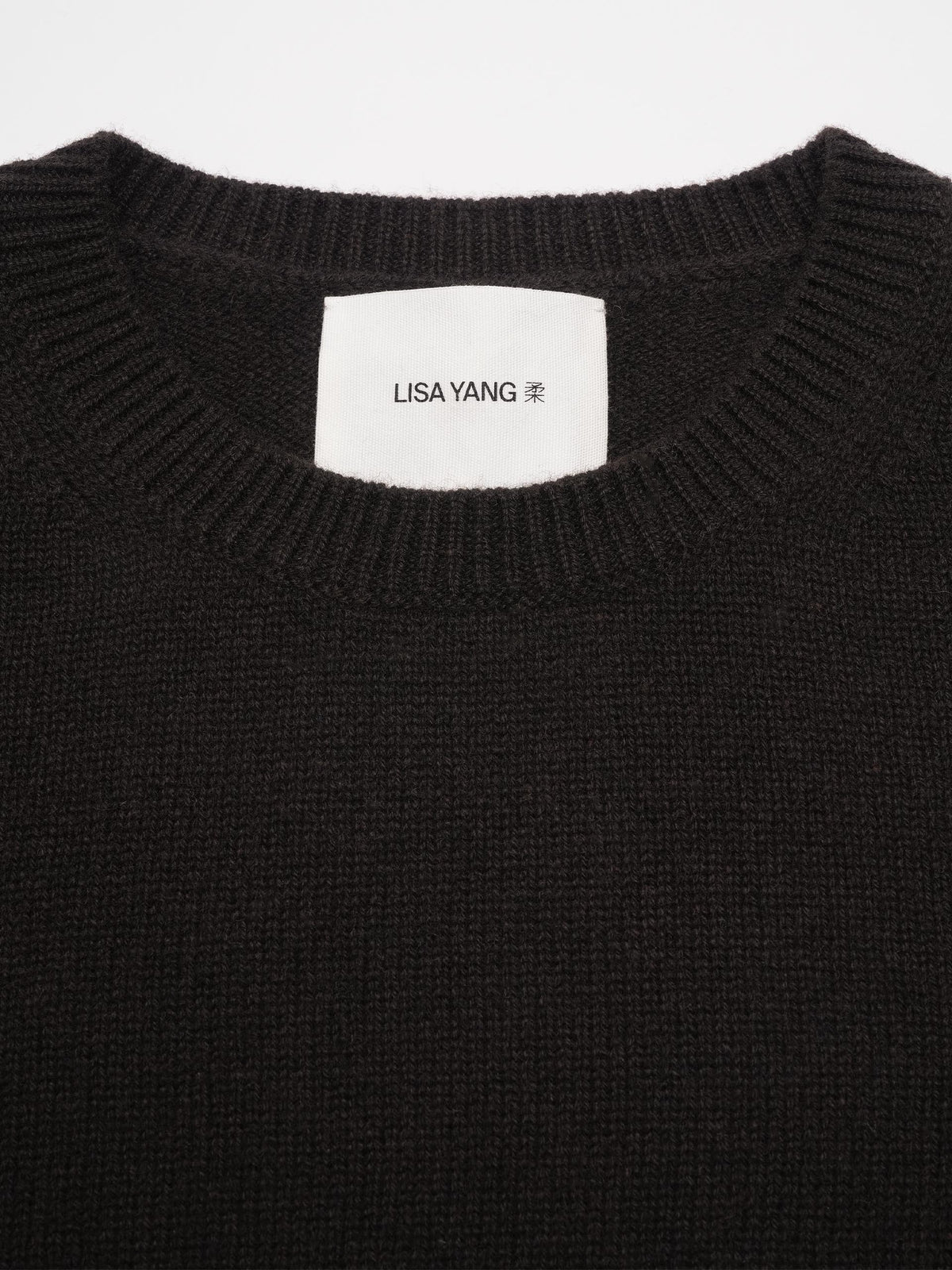 Lisa Yang – Pullover Veira aus Kaschmir für Damen Dunkelbraun - Dark Brown